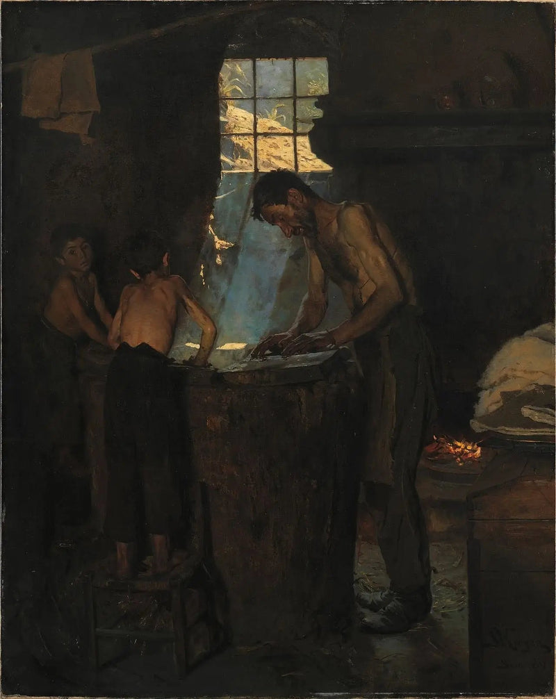 Hattumiehiä italialaisessa kylässä - Peder Severin Krøyer
