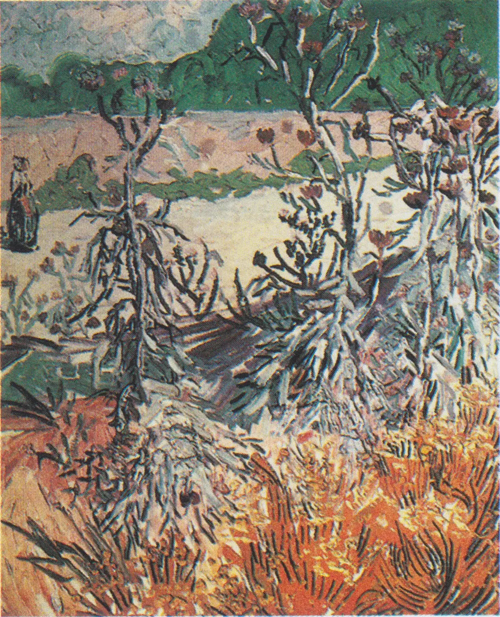 Reproduction du tableau « Chardons - Vincent van Gogh » par Alpha Reproduction en peinture à l’huile