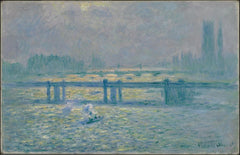 Charing Cross Bridge, heijastuksia Thames - Claude Monet