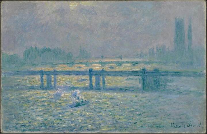 Charing Cross Bridge, heijastuksia Thames - Claude Monet