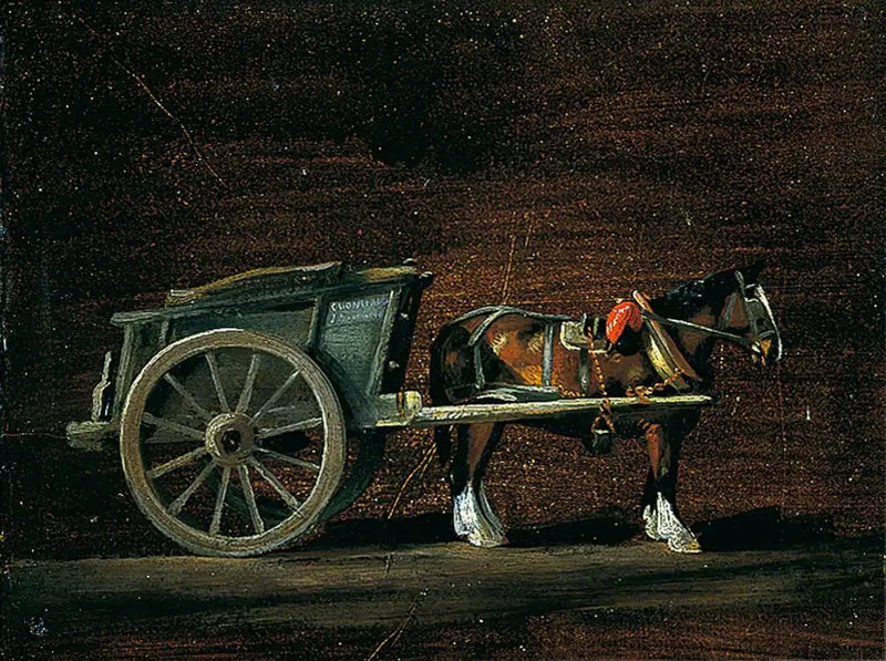 Maalaistalli, hevoskärryt - John Constable