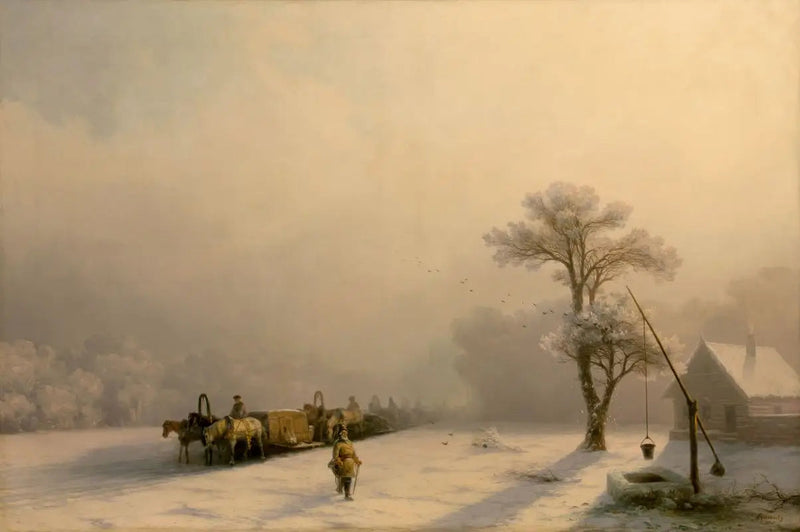 Talvivaunut matkalla - Ivan Aïvazovski