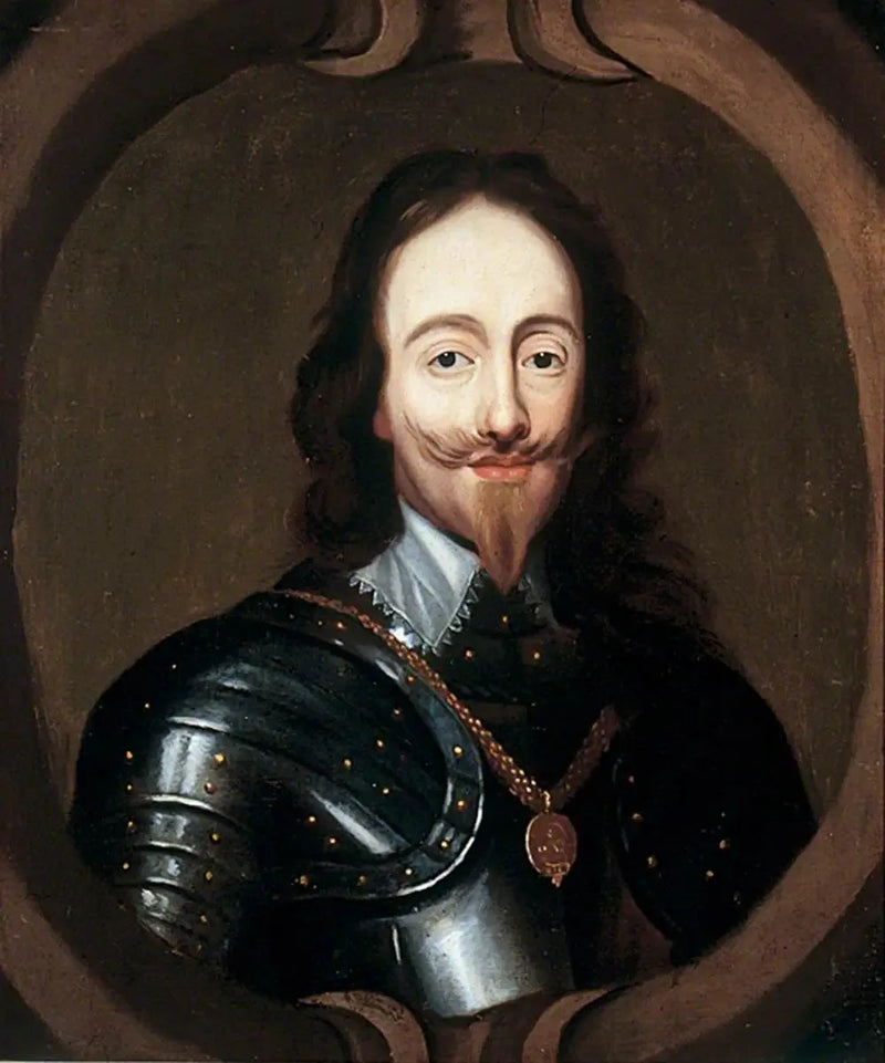 Kaarle I (1600–1649) (mahdollisesti Henry Stonen muotokuvasta) - Antoine van Dyck