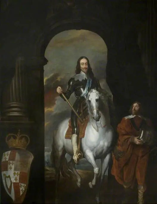 Kaarle I (1600-1649), valkoisella hevosella - Antoine van Dyck