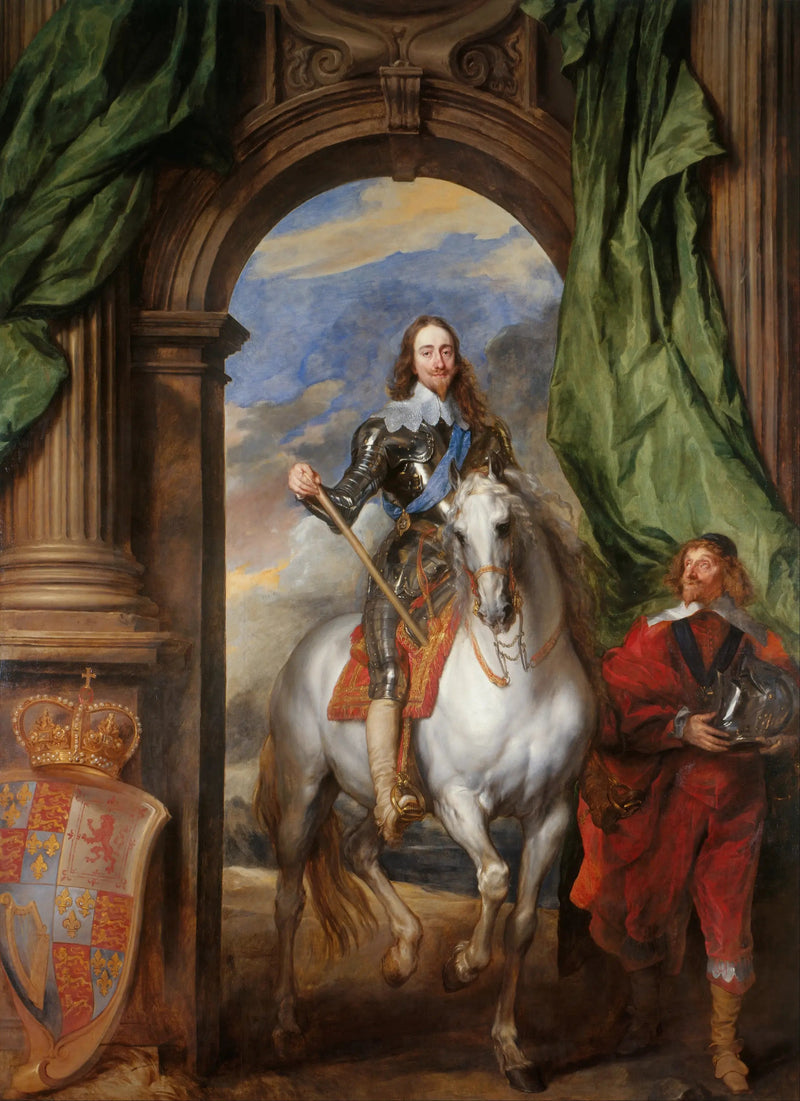 Kaarle I ratsain herra de Saint Antoine kanssa - Antoine van Dyck