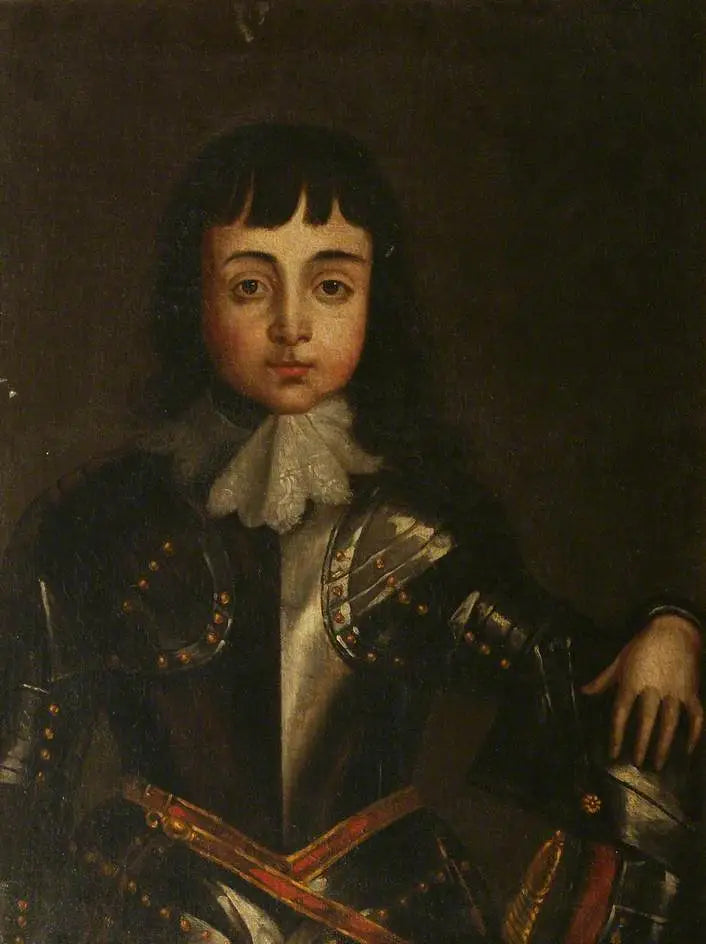 Kuningas Charles II (1630–1685), lapsi (yksityiskohdan versio ryhmäporträtistä) - Antoine van Dyck