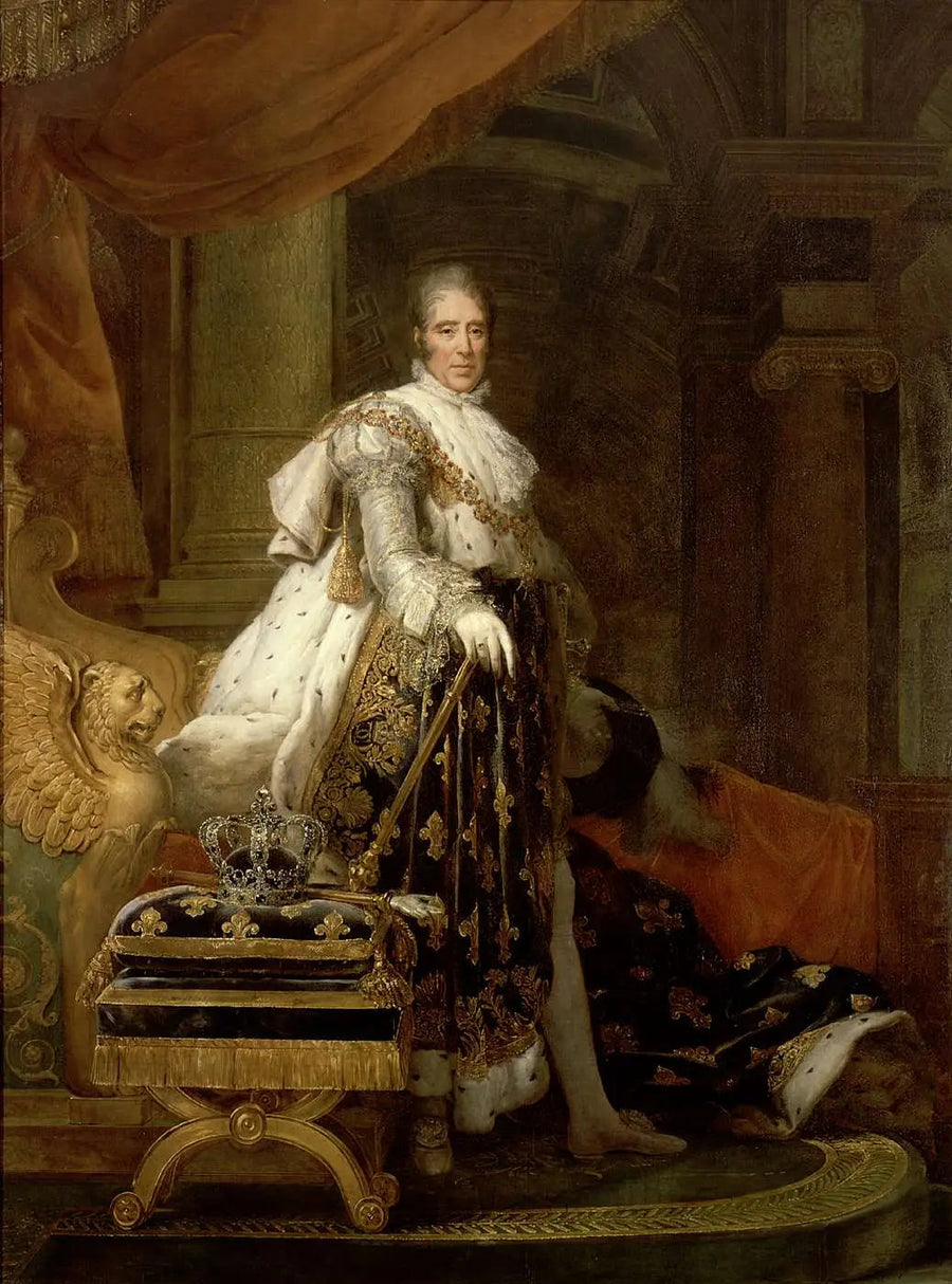 Kaarle X vihkimisasuissa - François Gérard