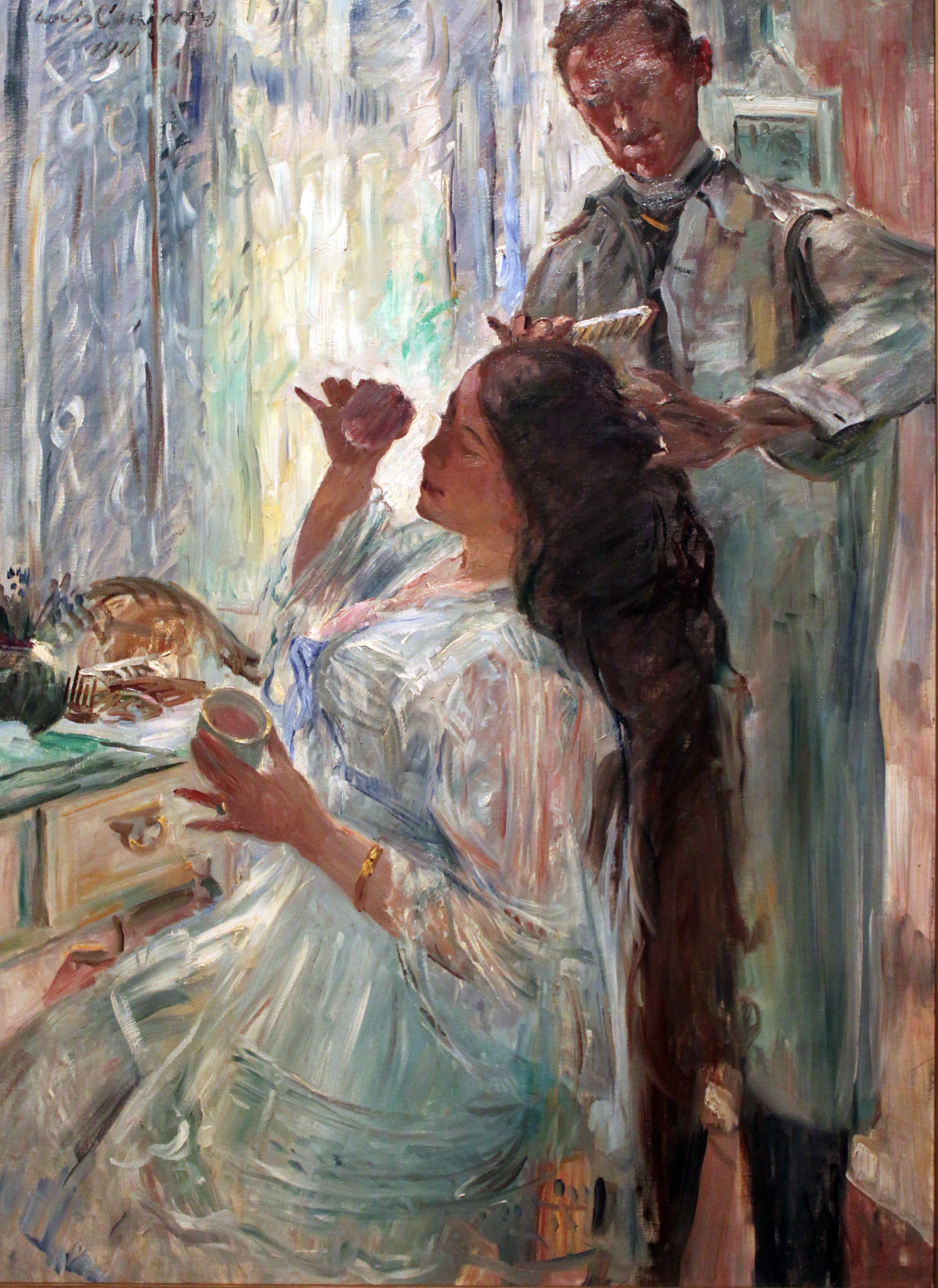 Charlotte Corinth - hänen kampaajansa - Lovis Corinth