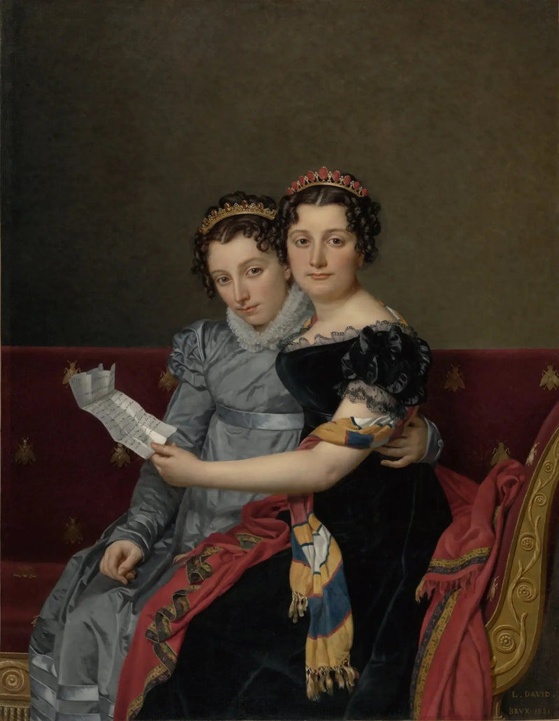 Charlotte ja Zénaïde Bonaparte - Jacques-Louis David