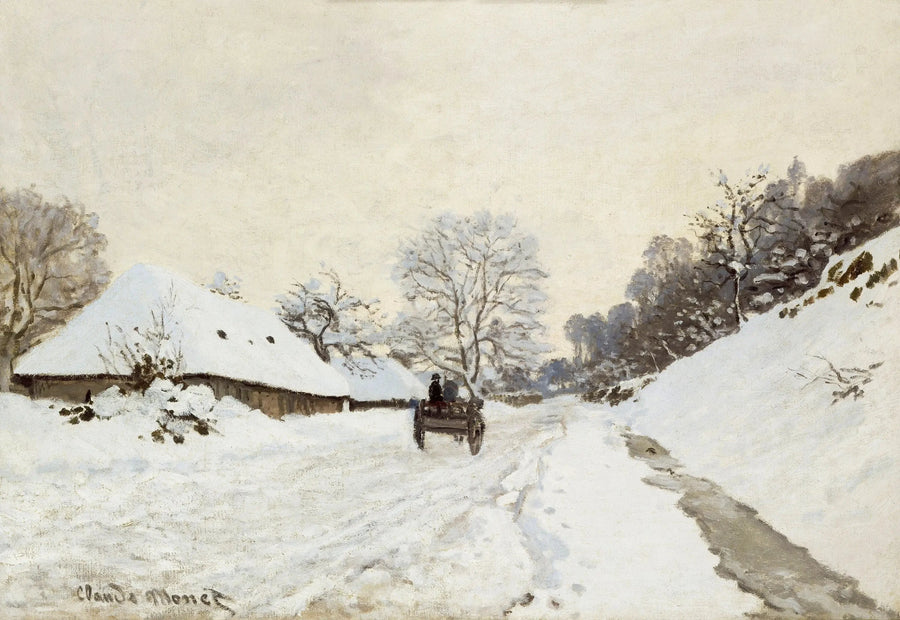 La Charrette, tie lumen alla Honfleur W50:ssä - Claude Monet