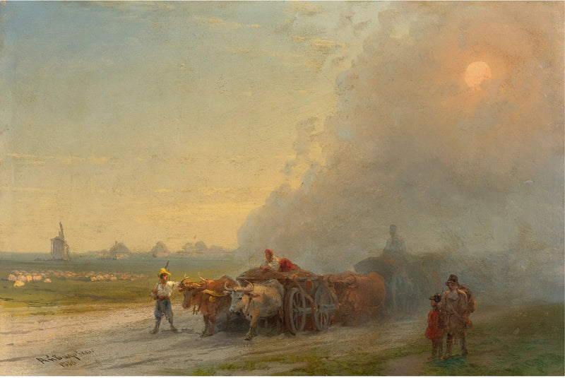 Häränsilmät Ukrainan steppeillä - Ivan Aïvazovski