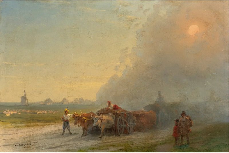 Häränsilmät Ukrainan steppeillä - Ivan Aïvazovski