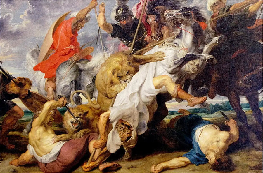Leijonanmetsästys - Peter Paul Rubens