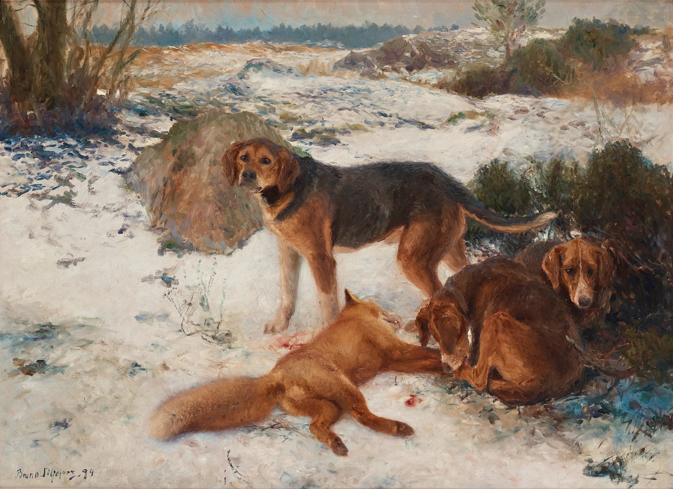 Ketunmetsästys koirien kanssa - Bruno Liljefors