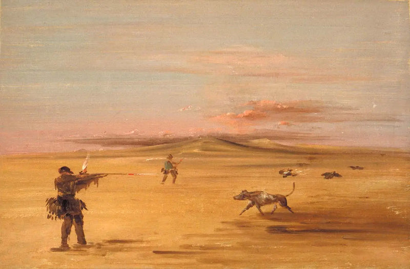 Metsästys metsojen niityillä Missourissa - George Catlin