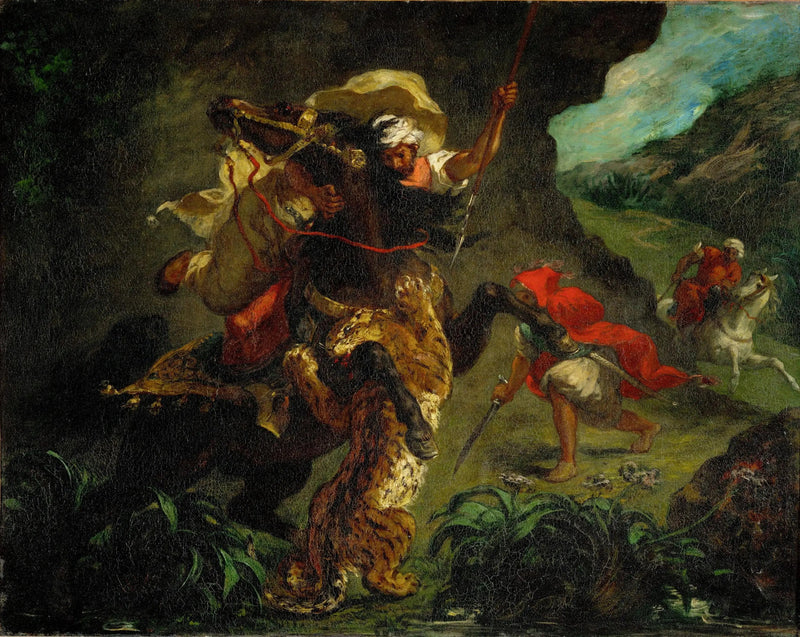 Tiikeri metsästys - Eugène Delacroix