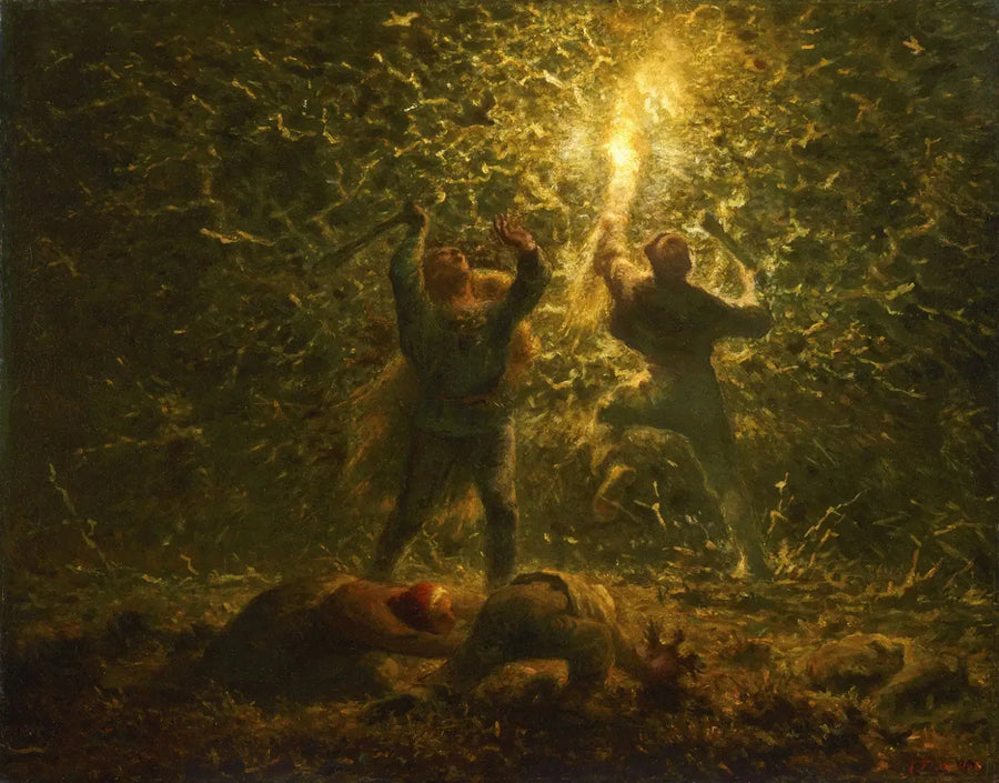 Yölintujen metsästys - Jean-François Millet