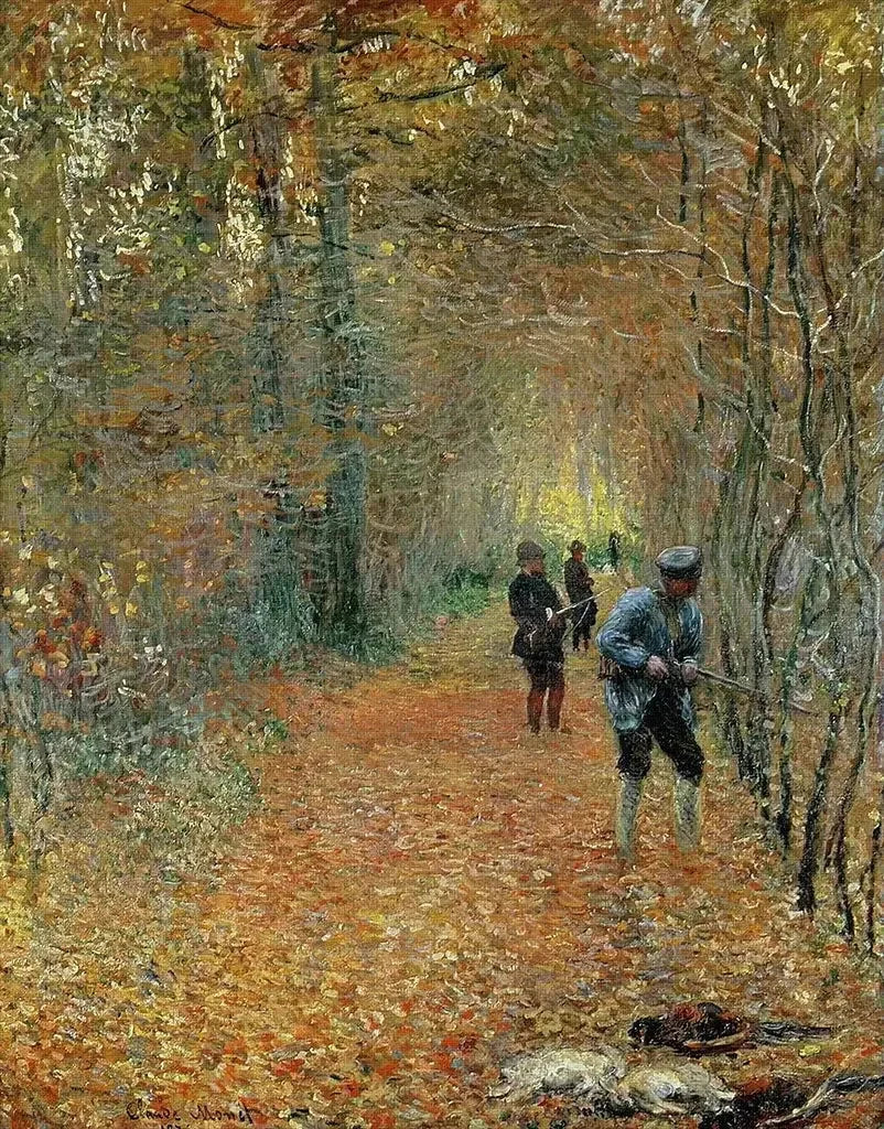 The Hunt W433 - Claude Monet