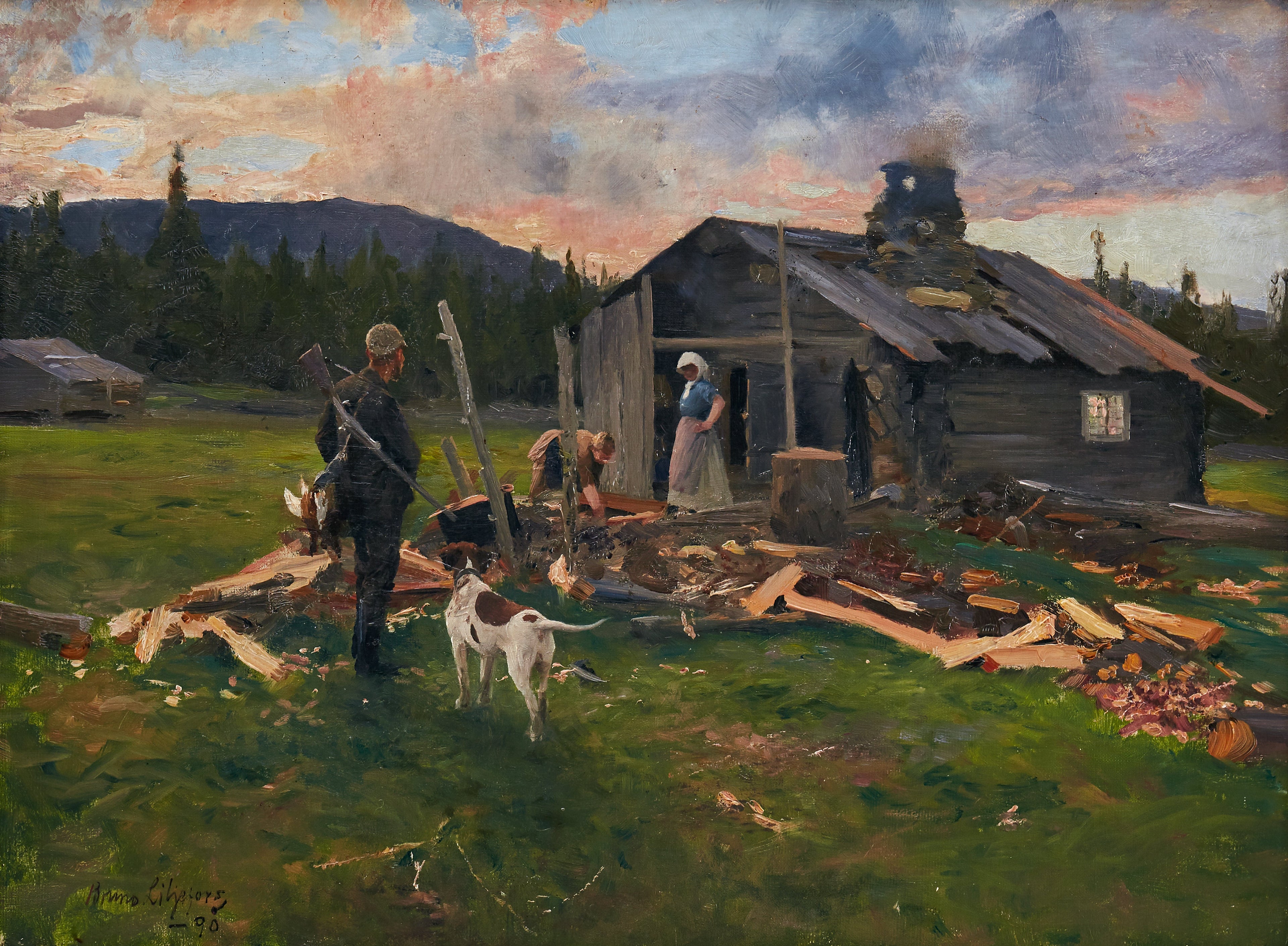 Metsästäjä - Bruno Liljefors