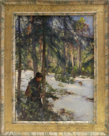 Ketunmetsästäjä saalistamassa - Bruno Liljefors