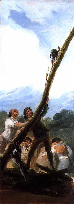 Kiusattu kissa - Francisco de Goya