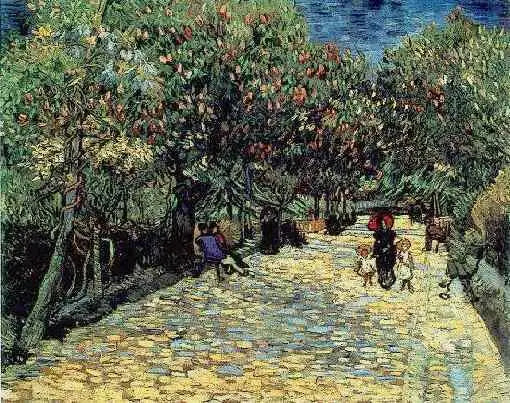 Punaiset kastanjat Arlesin puistossa - Vincent van Gogh