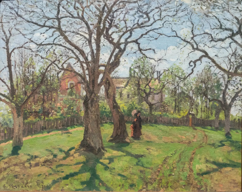 Syreeni Louveciennesissa keväällä - Camille Pissarro