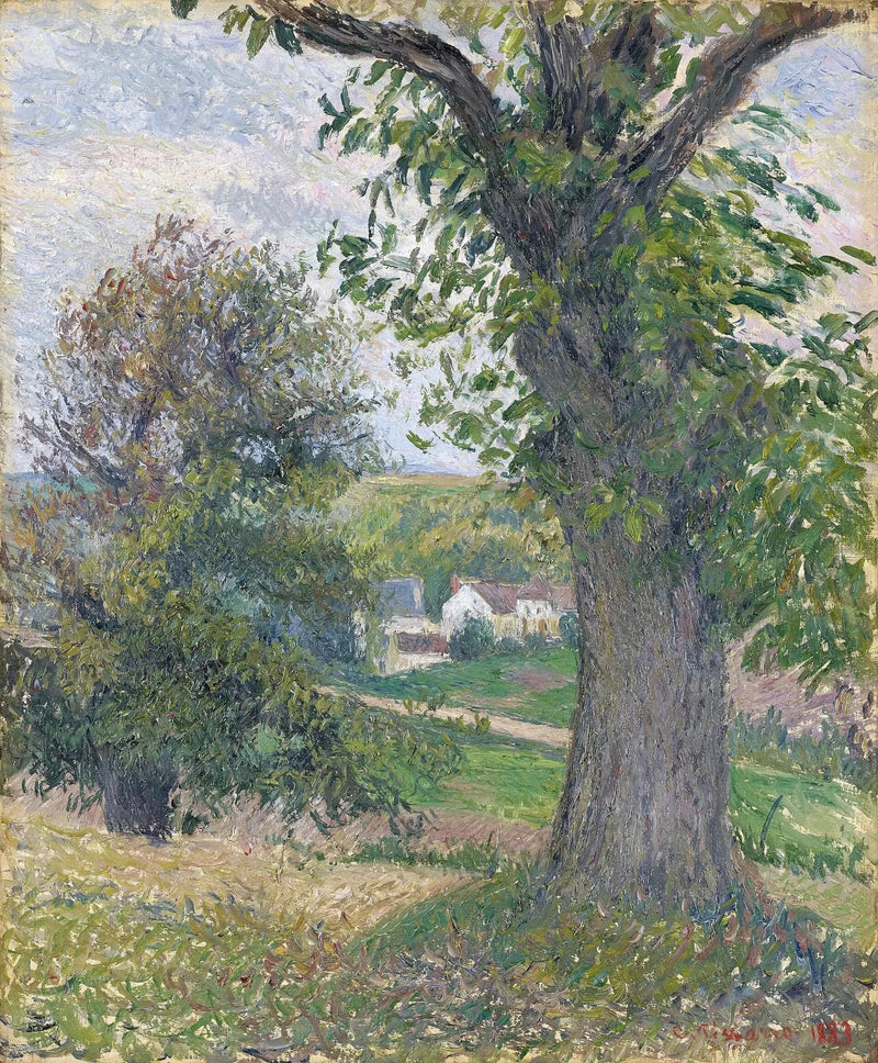 Osnyssä sijaitsevat kastanjapuut - Camille Pissarro