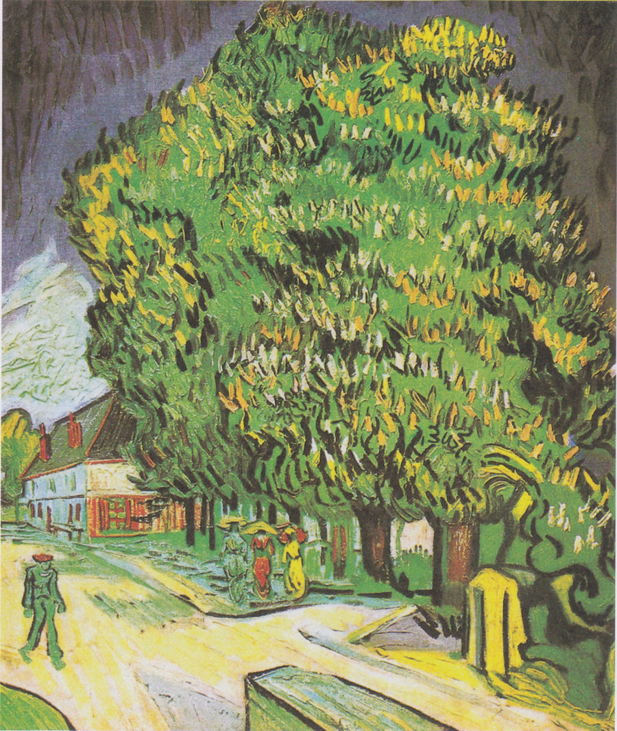 Kukkivat kastanjat - Vincent van Gogh