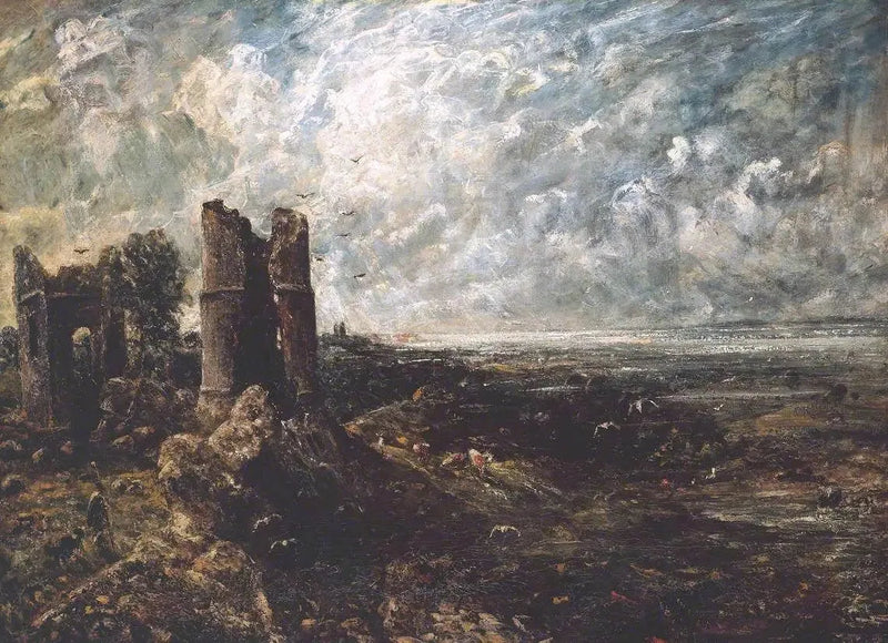 Hadleighin linna (luonnos) - John Constable