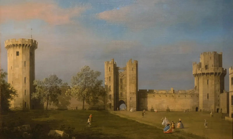Warwickin linna, itäpuoli - Canaletto