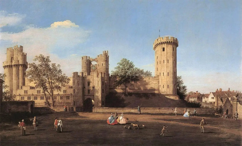 Warwickin linna, itäpuoli - Canaletto