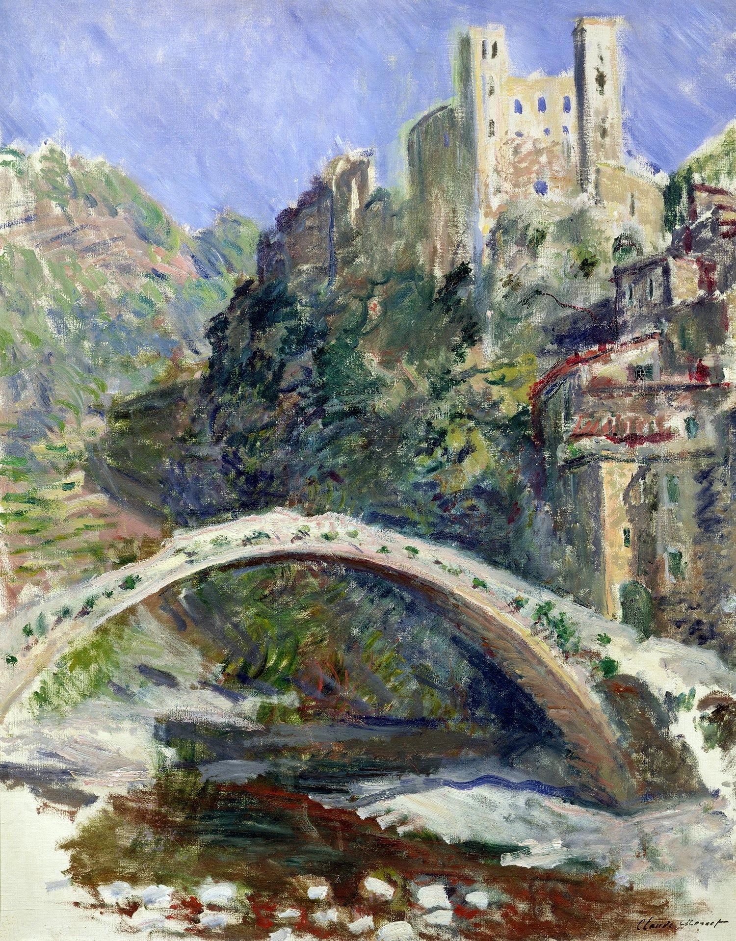 Le Château de Dolceacqua W883 par Claude Monet, musée Marmottan Monet