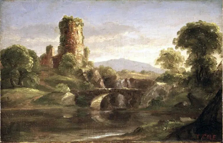 Ruutu ja joki - Thomas Cole