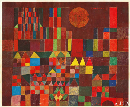 Château et soleil - Paul Klee - Reproductions de tableaux et peintures haut de gamme