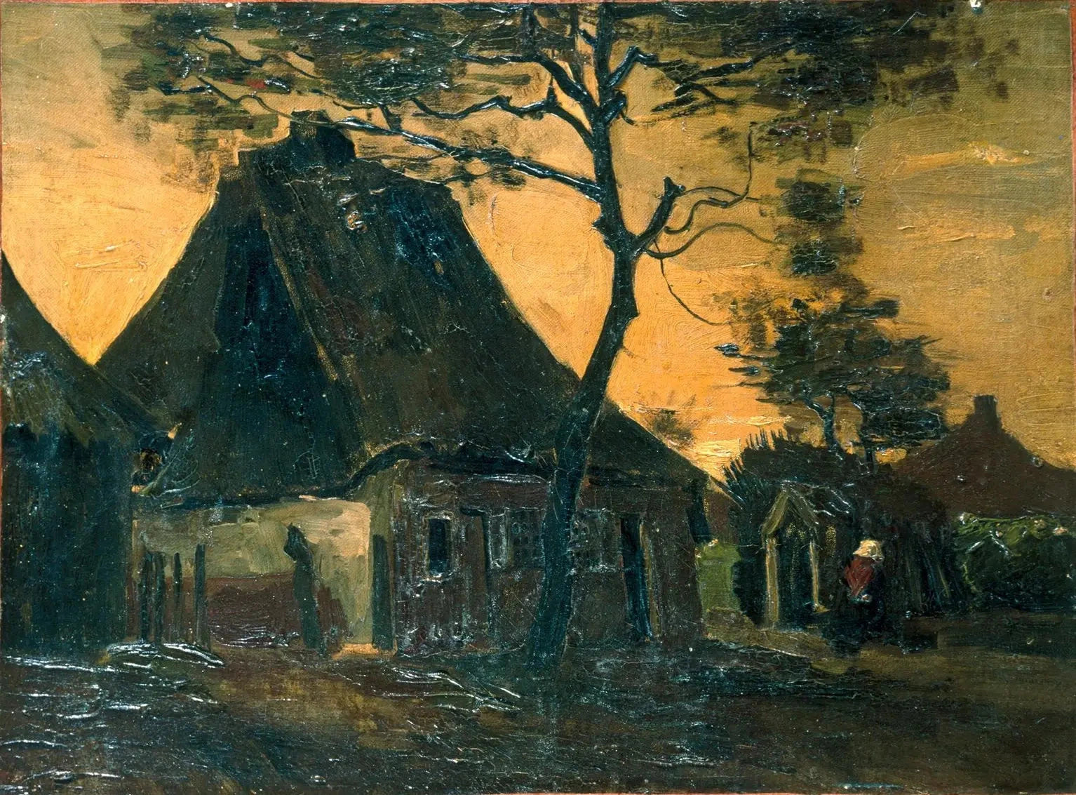 Chaumière avec des arbres F93 JH805 — Vincent van Gogh
