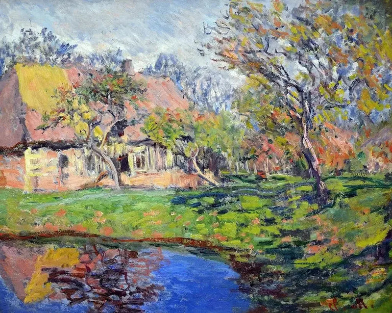 Normandialainen mökki - Claude Monet