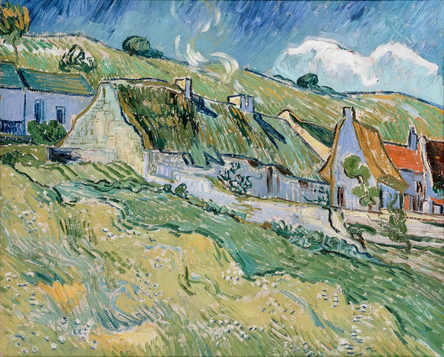 Auvers-sur-Oisen maalaistalot - Vincent van Gogh
