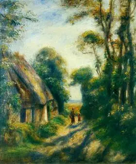 Bernevalin maalaistalot - Pierre-Auguste Renoir