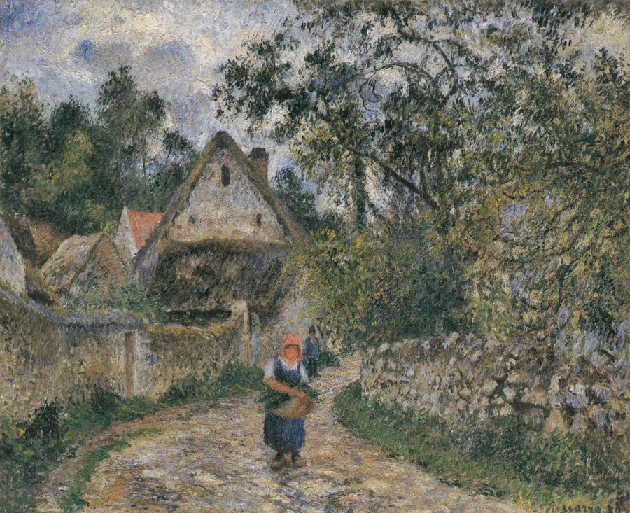 Valhermeilin maalaistalot, Auvers-sur-Oise - Camille Pissarro