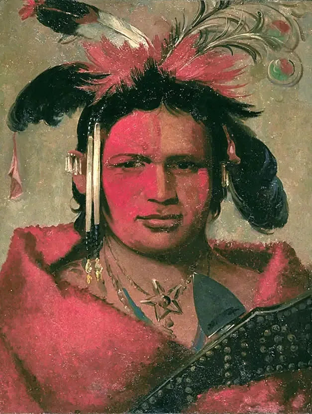 Chee-me-náh-na-quet, Suuri pilvi, Grizzly Bearin poika - George Catlin