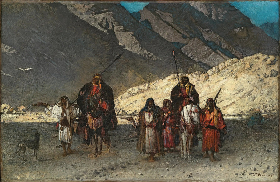 Arabialaiset sheikit vuorilla - Léon Bonnat