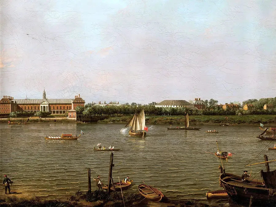 Chelsea College, La Rotonde, Ranelagh House ja Tamise - Canaletto