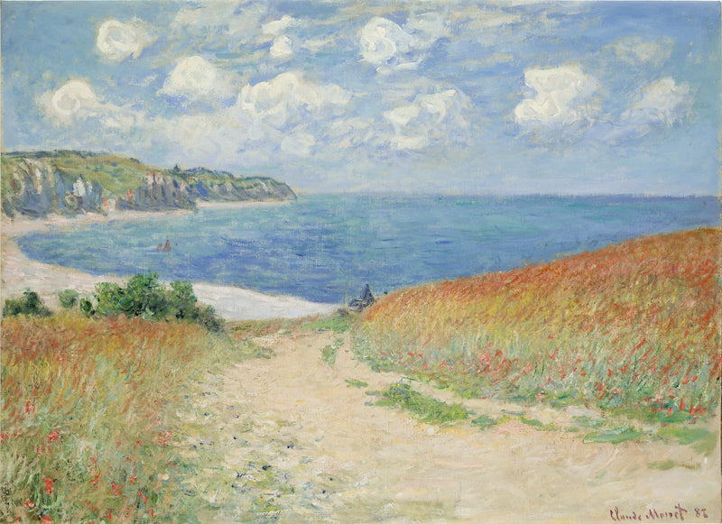Polku vehnässä Pourville W753:ssa - Claude Monet