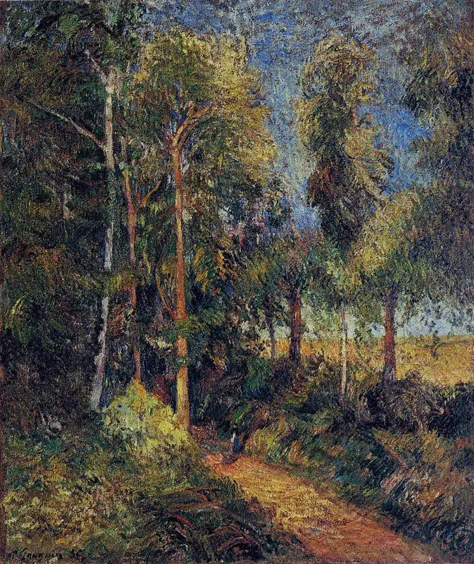 Polku lehtimetsässä - Paul Gauguin