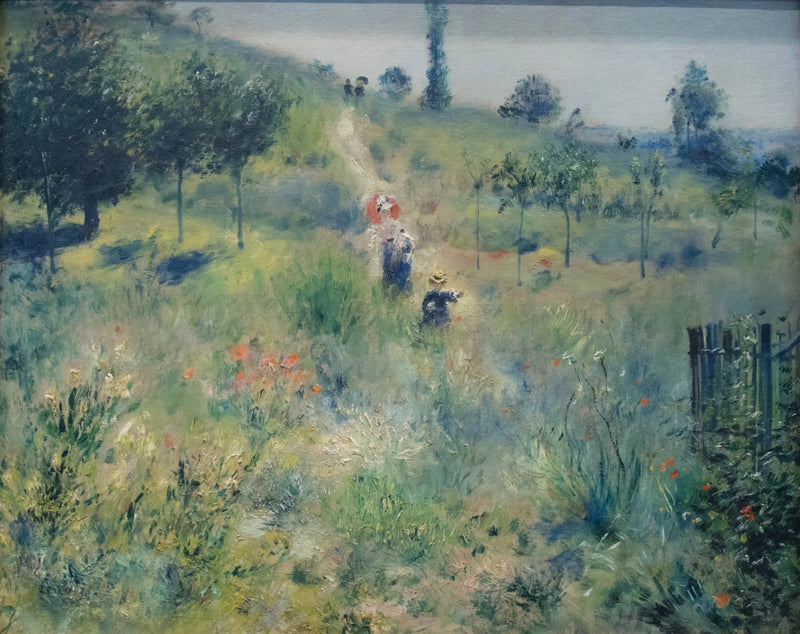 Korkeassa ruohikossa kulkeva polku - Pierre-Auguste Renoir