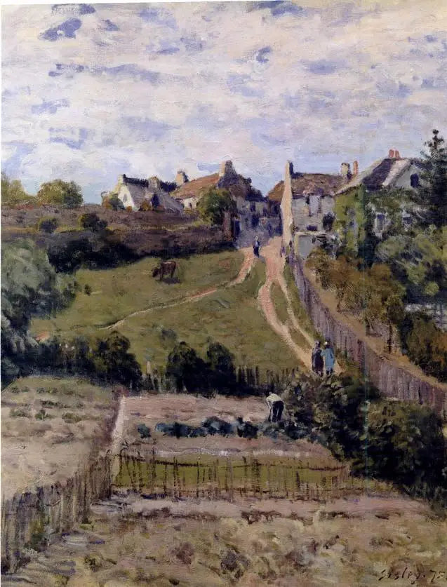 Nousutien. Kulma Andrésyn kylästä - Alfred Sisley