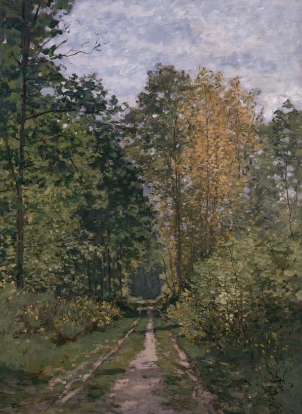 Polku metsän alla - Claude Monet