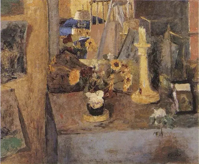 Takka kynttilänjalalla - Édouard Vuillard