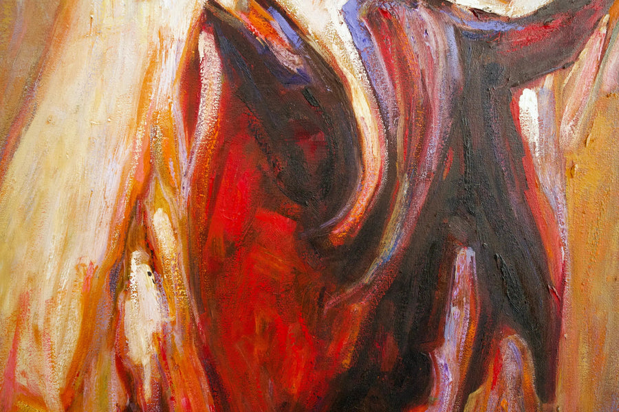 Abstrakti hevonen | 100 x 100 cm